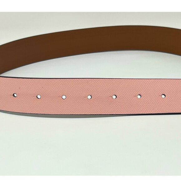 MICHAEL KORS Women’s Twist Reversible Brown Pink Belt - Picture 5 of 6